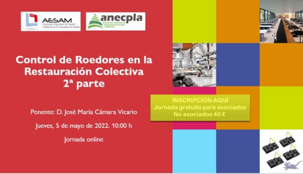 Jornada online. «Control de Roedores en la Restauración Colectiva».2ª Parte.