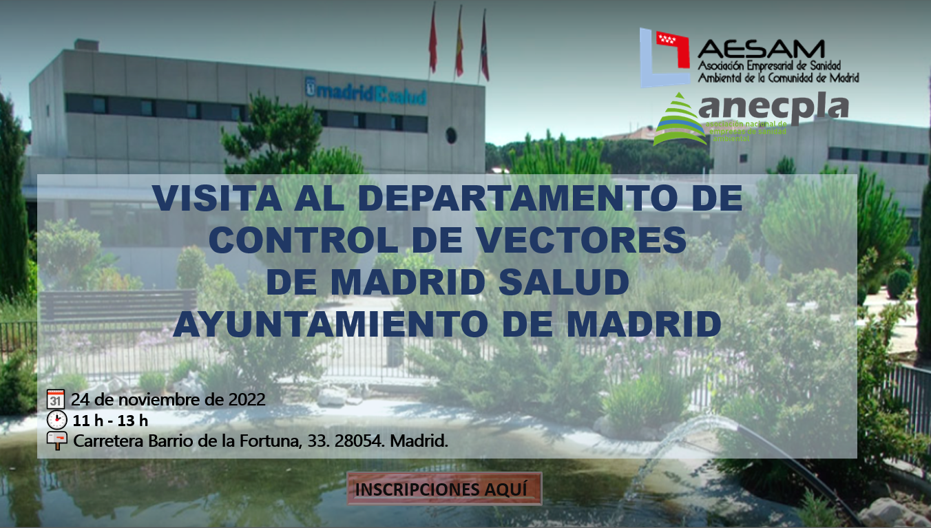 VISITA AL DEPARTAMENTO DE CONTROL DE VECTORES DE MADRID SALUD. AYUNTAMIENTO DE MADRID.